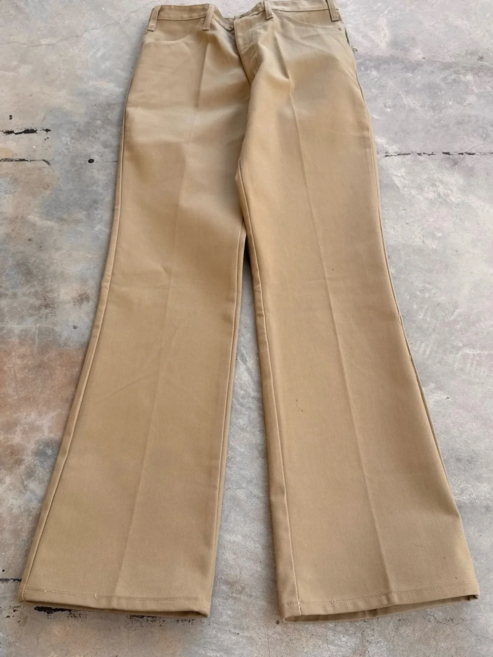 Vintage 70s Dickies Deadstock Flare Work Pants Mens NOS Bell Bottom